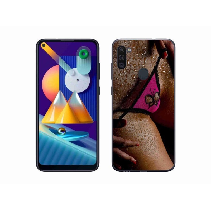 Gélový kryt mmCase na mobil Samsung Galaxy M11 - sexy žena