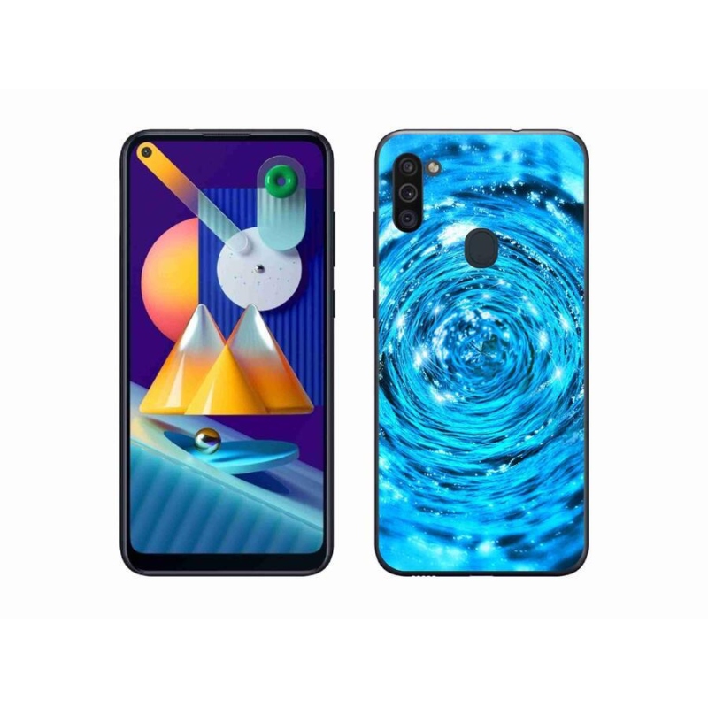 Gélový kryt mmCase na mobil Samsung Galaxy M11 - vodný vír