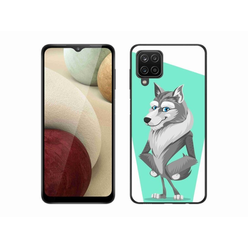 Gélový kryt mmCase na mobil Samsung Galaxy M12 - kreslený vlk