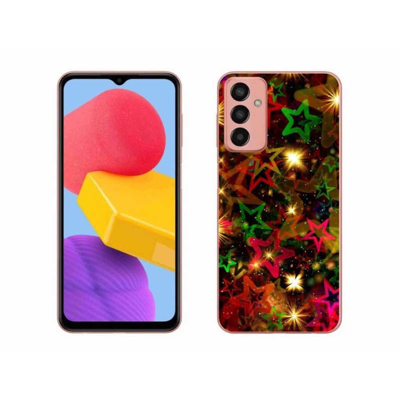 Gélový kryt mmCase na mobil Samsung Galaxy M13 - farebné hviezdičky