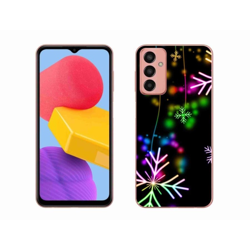 Gélový kryt mmCase na mobil Samsung Galaxy M13 - farebné vločky