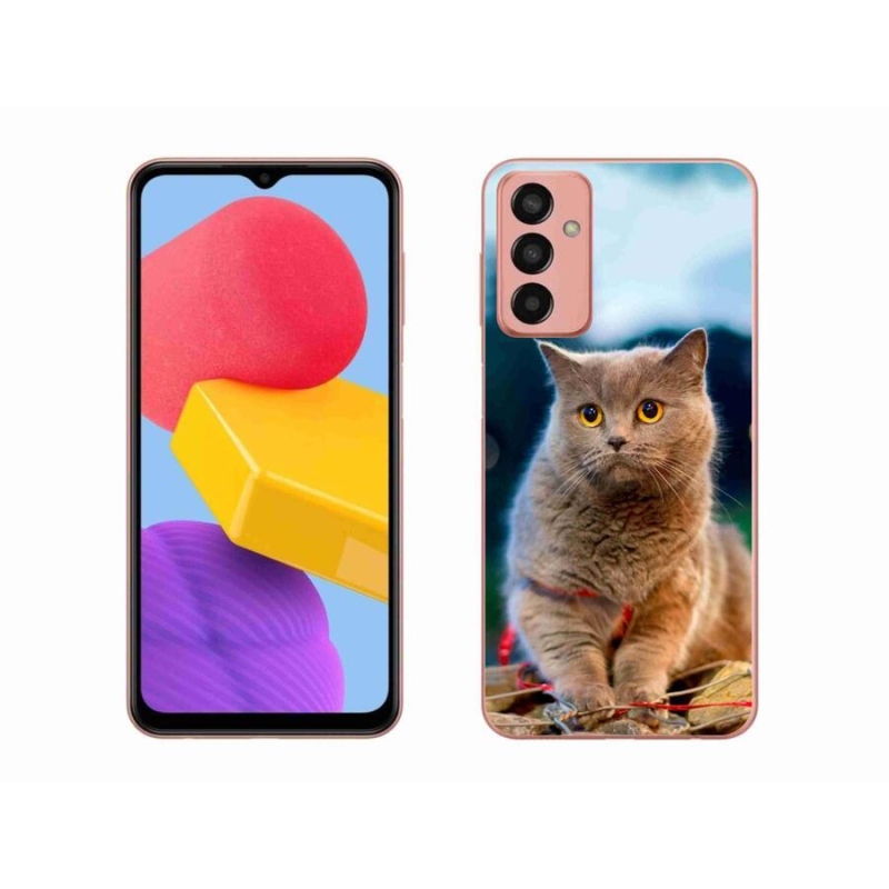 Gélový kryt mmCase na mobil Samsung Galaxy M13 - britská modrá 2