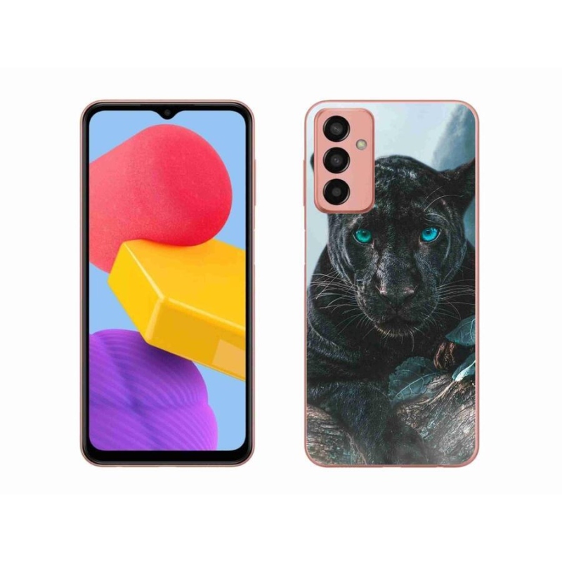 Gélový kryt mmCase na mobil Samsung Galaxy M13 - čierny panter