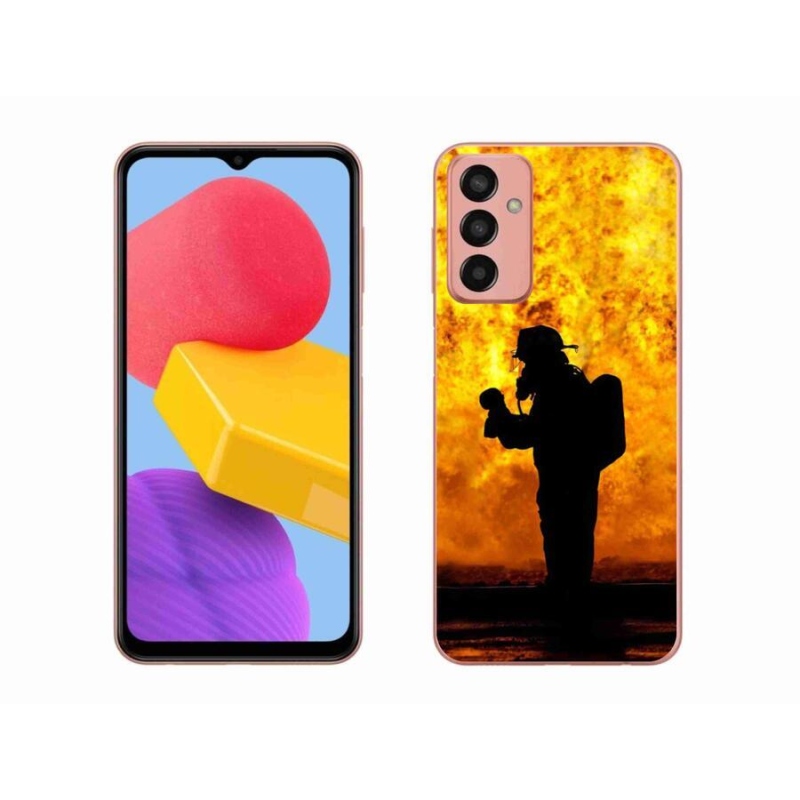 Gélový kryt mmCase na mobil Samsung Galaxy M13 - hasič