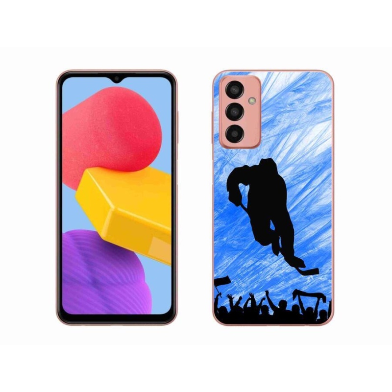 Gélový kryt mmCase na mobil Samsung Galaxy M13 - hokejový hráč