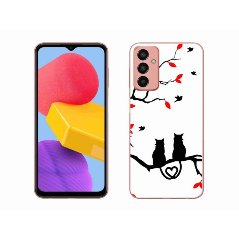 Gélový kryt mmCase na mobil Samsung Galaxy M13 - mačacia láska