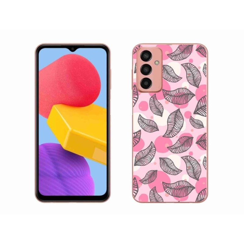 Gélový kryt mmCase na mobil Samsung Galaxy M13 - kreslené padajúce listy