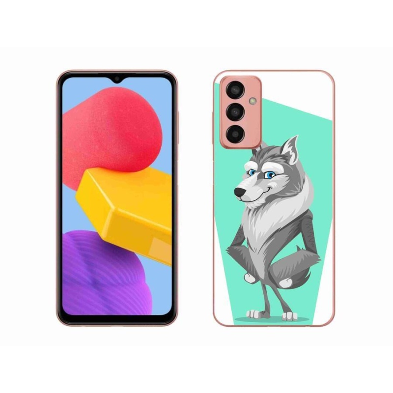 Gélový kryt mmCase na mobil Samsung Galaxy M13 - kreslený vlk
