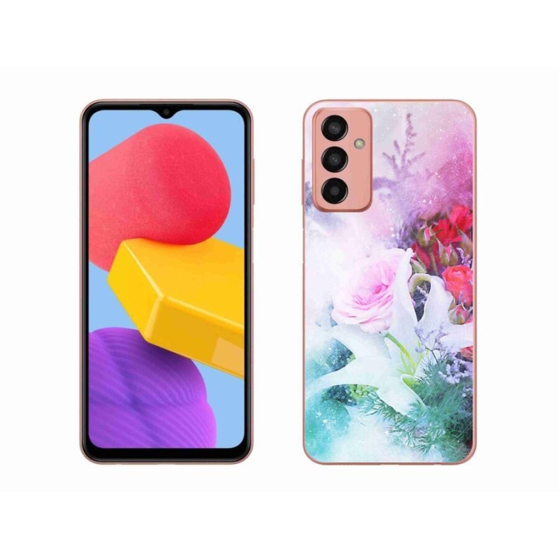 Gélový kryt mmCase na mobil Samsung Galaxy M13 - kvety 4