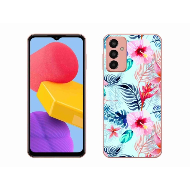 Gélový kryt mmCase na mobil Samsung Galaxy M13 - kvety