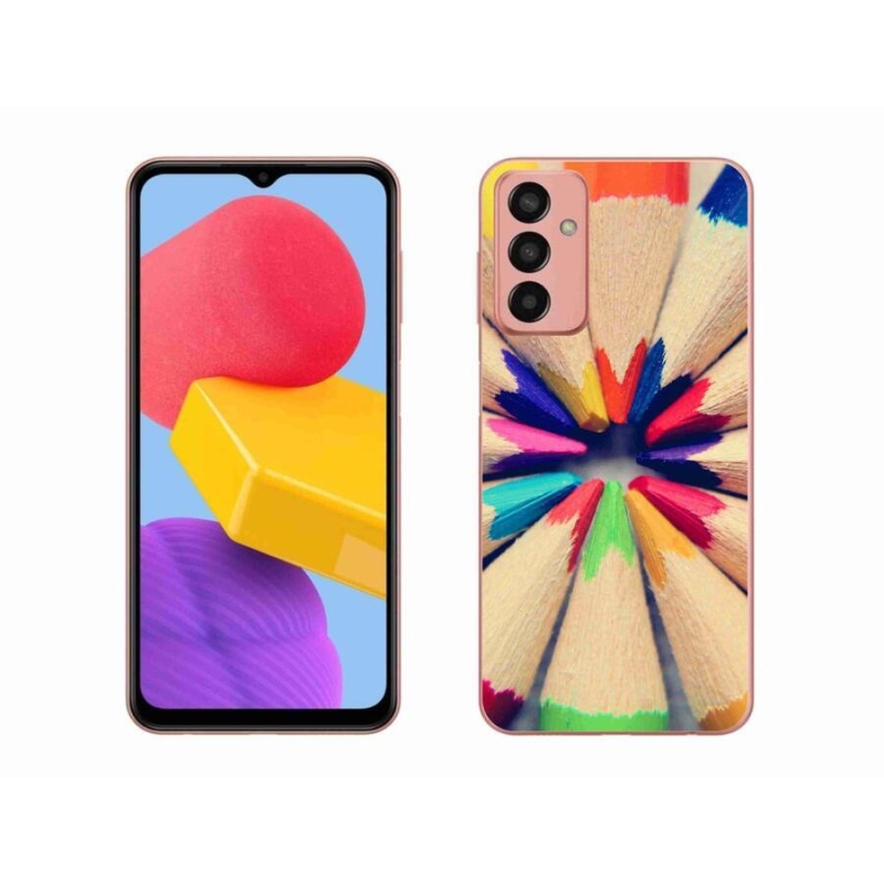 Gélový kryt mmCase na mobil Samsung Galaxy M13 - pastelky