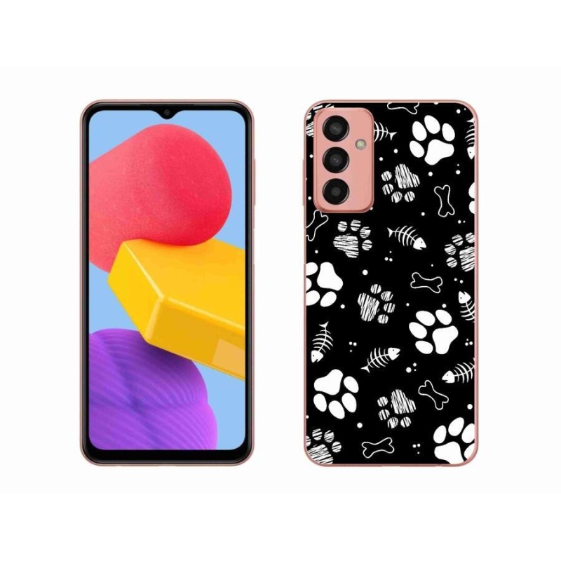 Gélový kryt mmCase na mobil Samsung Galaxy M13 - psie labky