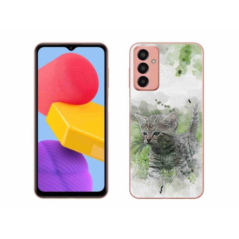 Gélový kryt mmCase na mobil Samsung Galaxy M13 - roztomilé mačiatko 1