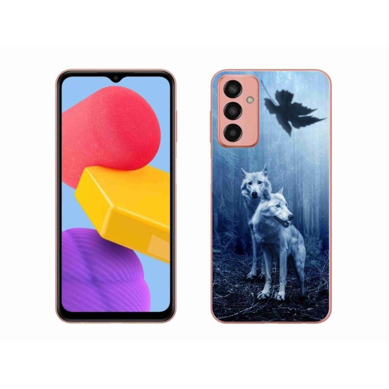 Gélový kryt mmCase na mobil Samsung Galaxy M13 - vlci v lese