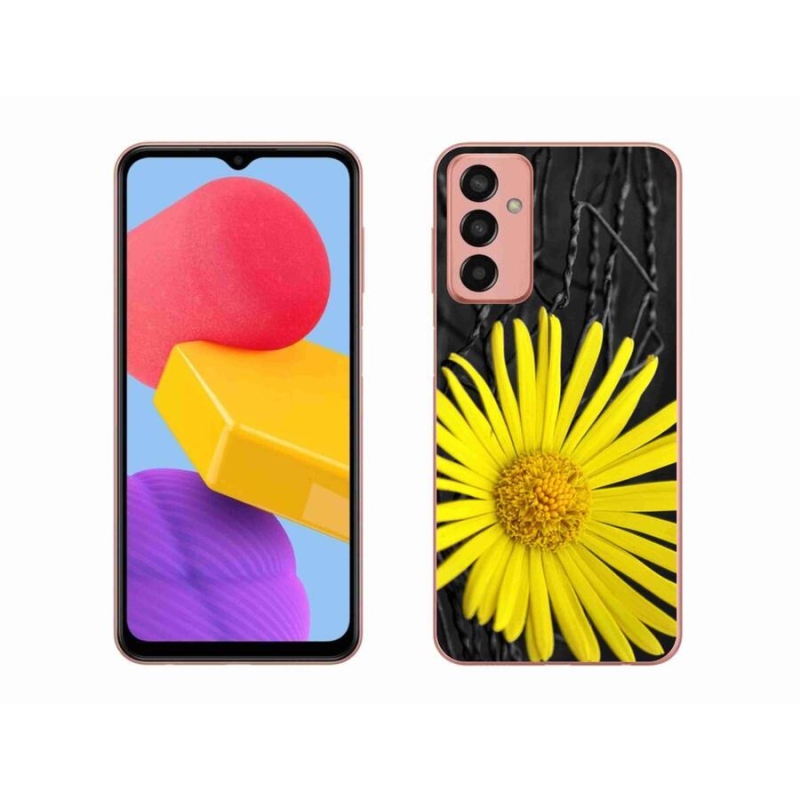 Gélový kryt mmCase na mobil Samsung Galaxy M13 - žltý kvet