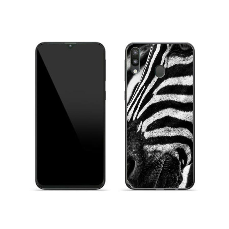 Gélový kryt mmCase na mobil Samsung Galaxy M20 - zebra