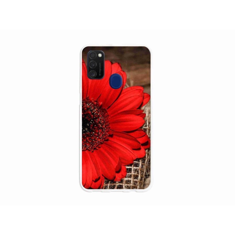 Gélový kryt mmCase na mobil Samsung Galaxy M21 - gerbera