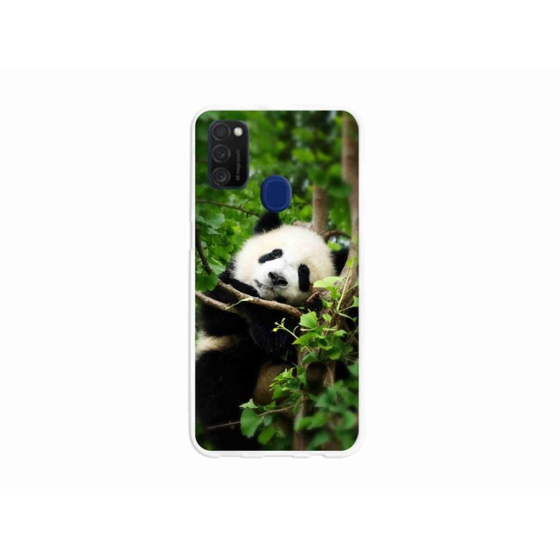 Gélový kryt mmCase na mobil Samsung Galaxy M21 - panda