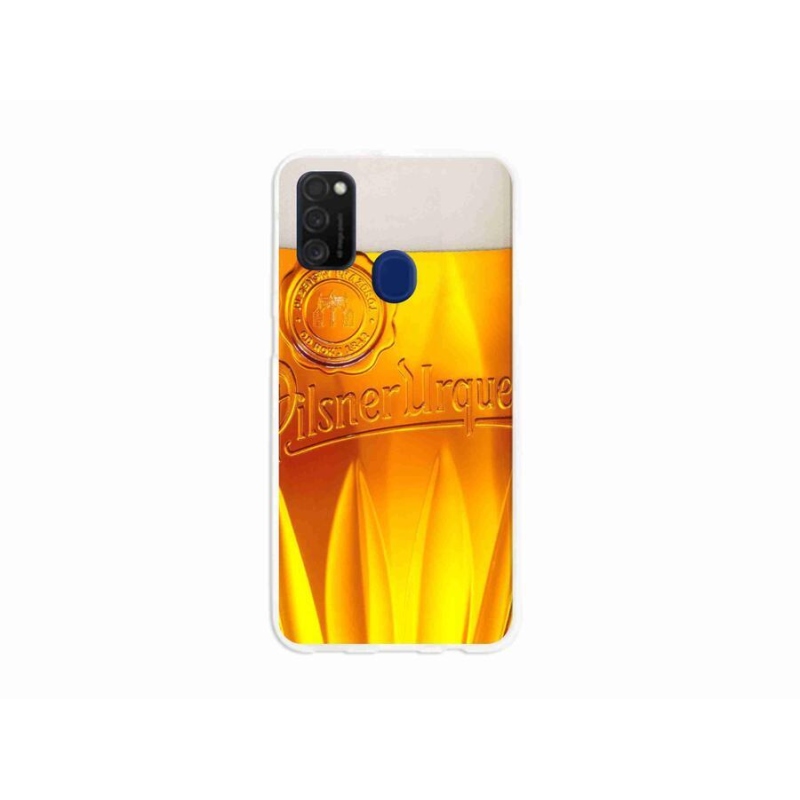 Gélový kryt mmCase na mobil Samsung Galaxy M21 - pivo