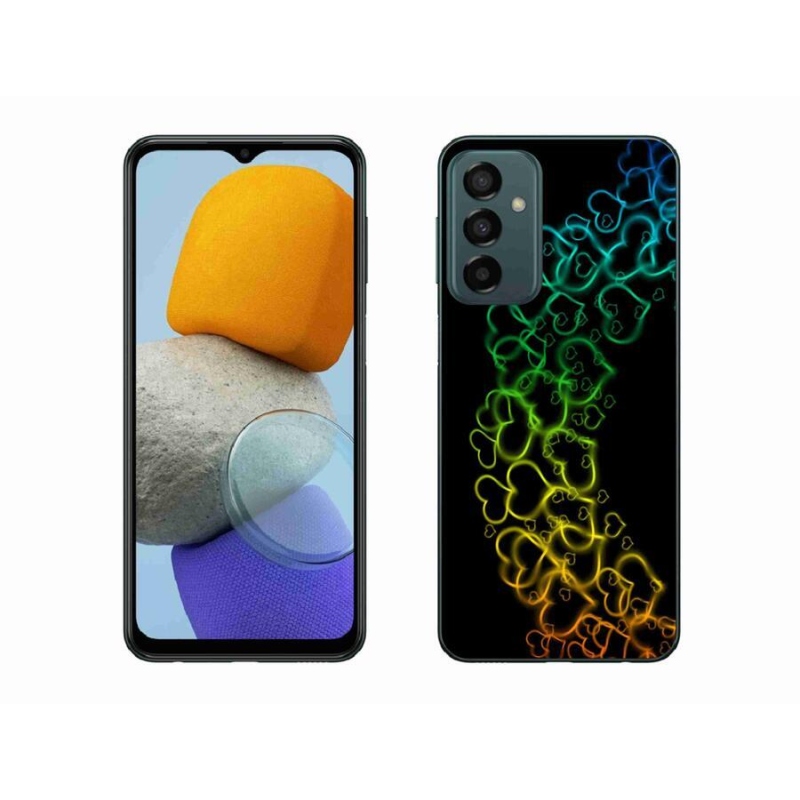 Gélový kryt mmCase na mobil Samsung Galaxy M23 5G - farebné srdiečka