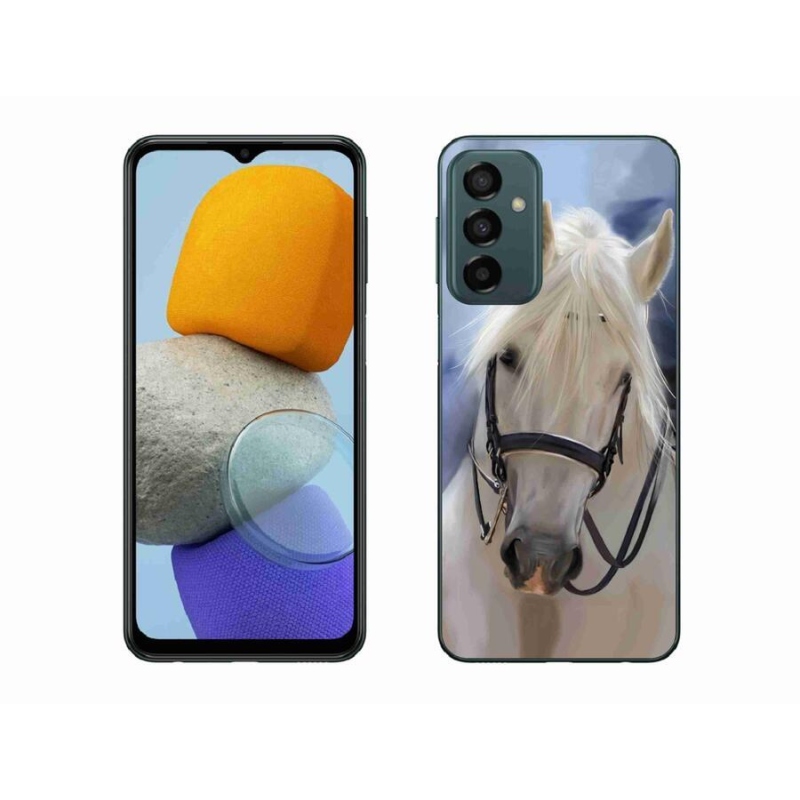 Gélový kryt mmCase na mobil Samsung Galaxy M23 5G - biely kôň