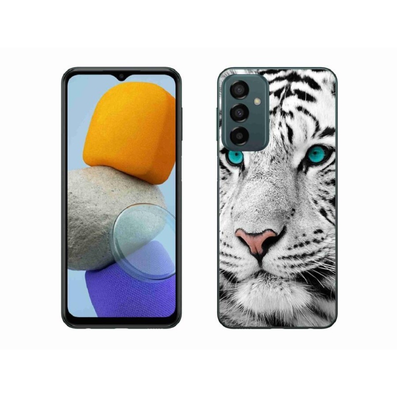 Gélový kryt mmCase na mobil Samsung Galaxy M23 5G - biely tiger