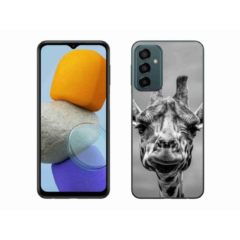 Gélový kryt mmCase na mobil Samsung Galaxy M23 5G - čiernobiela žirafa
