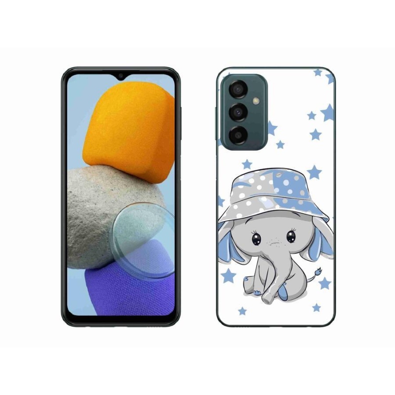 Gélový kryt mmCase na mobil Samsung Galaxy M23 5G - modrý slon