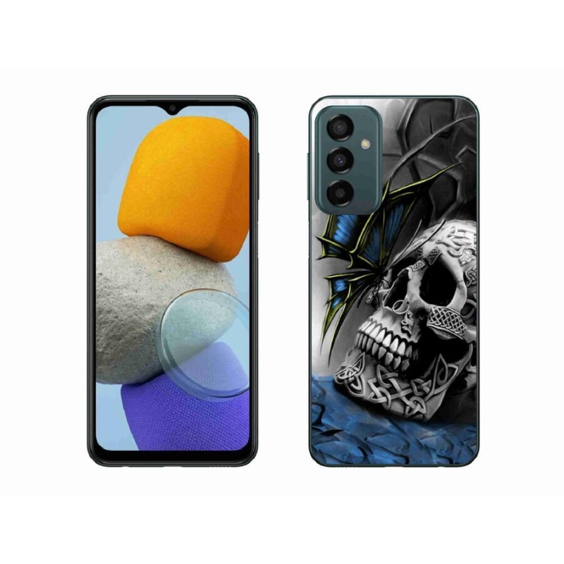 Gélový kryt mmCase na mobil Samsung Galaxy M23 5G - motýľ a lebka