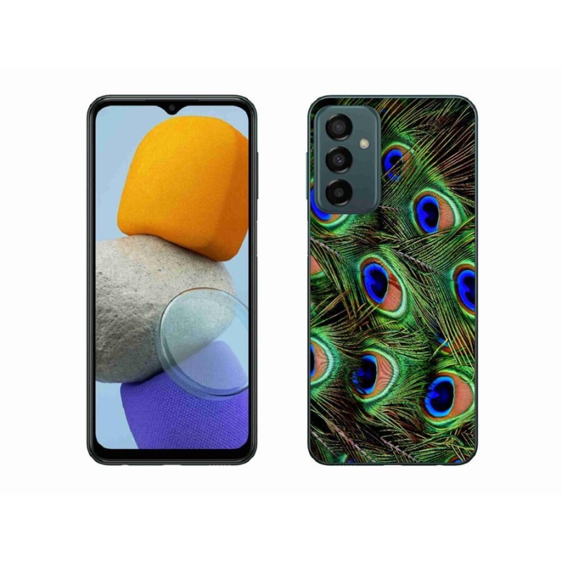 Gélový kryt mmCase na mobil Samsung Galaxy M23 5G - pávie perie