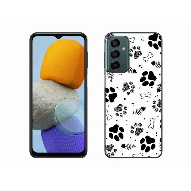 Gélový kryt mmCase na mobil Samsung Galaxy M23 5G - psie labky 1