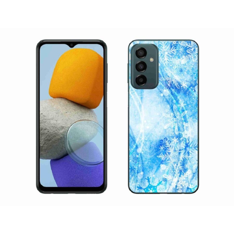 Gélový kryt mmCase na mobil Samsung Galaxy M23 5G - snehové vločky