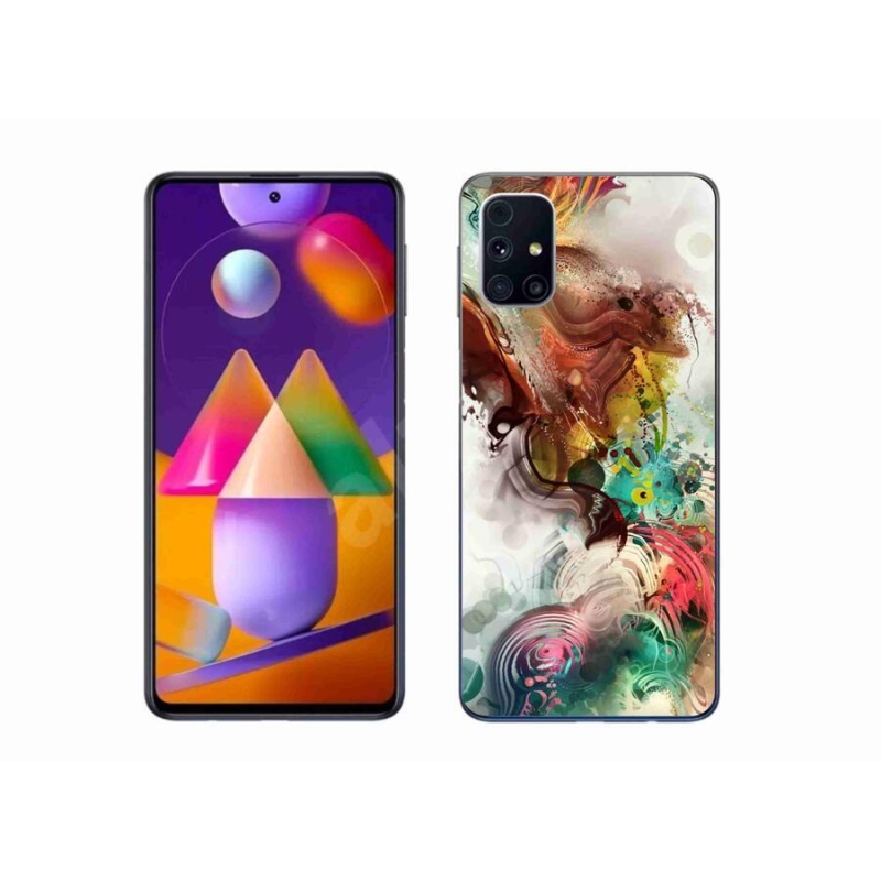 Gélový kryt mmCase na mobil Samsung Galaxy M31s - abstrakt 1