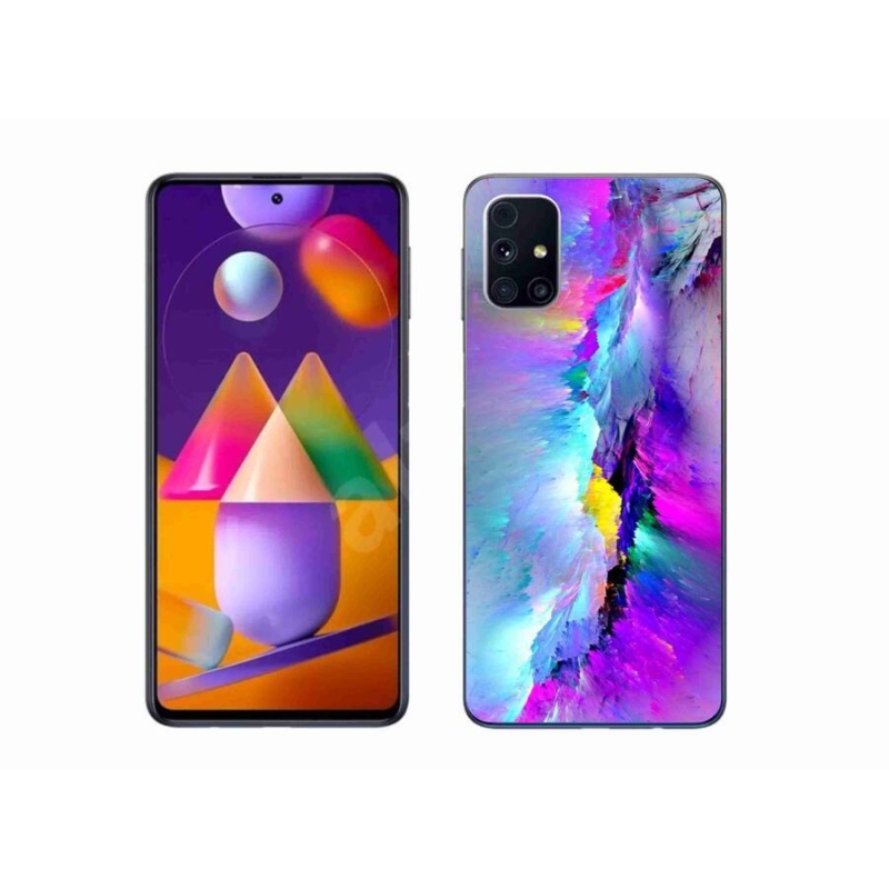 Gélový kryt mmCase na mobil Samsung Galaxy M31s - abstrakt