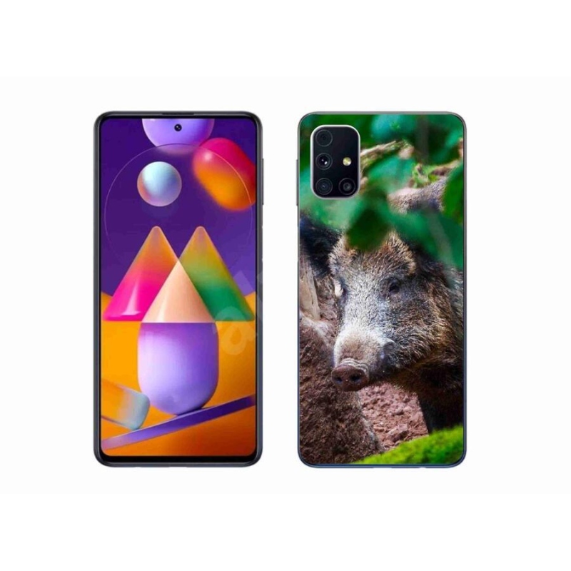 Gélový kryt mmCase na mobil Samsung Galaxy M31s - divoké prasa