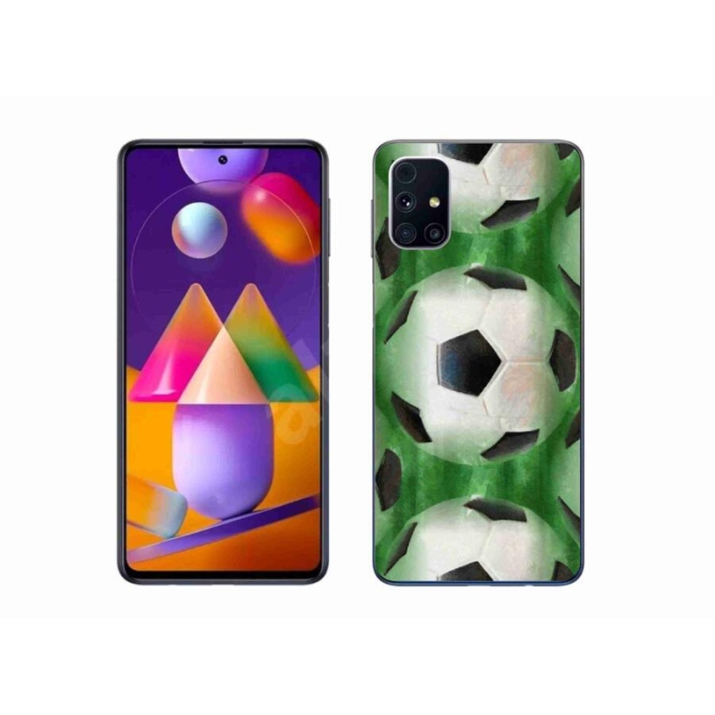 Gélový kryt mmCase na mobil Samsung Galaxy M31s - futbalová lopta