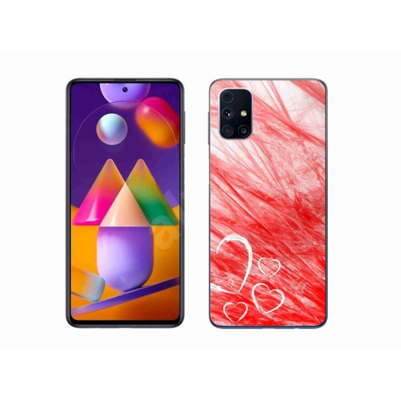 Gélový kryt mmCase na mobil Samsung Galaxy M31s - heart