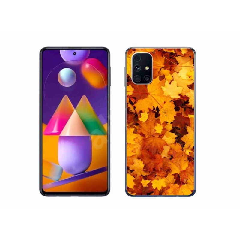 Gélový kryt mmCase na mobil Samsung Galaxy M31s - javorové listy