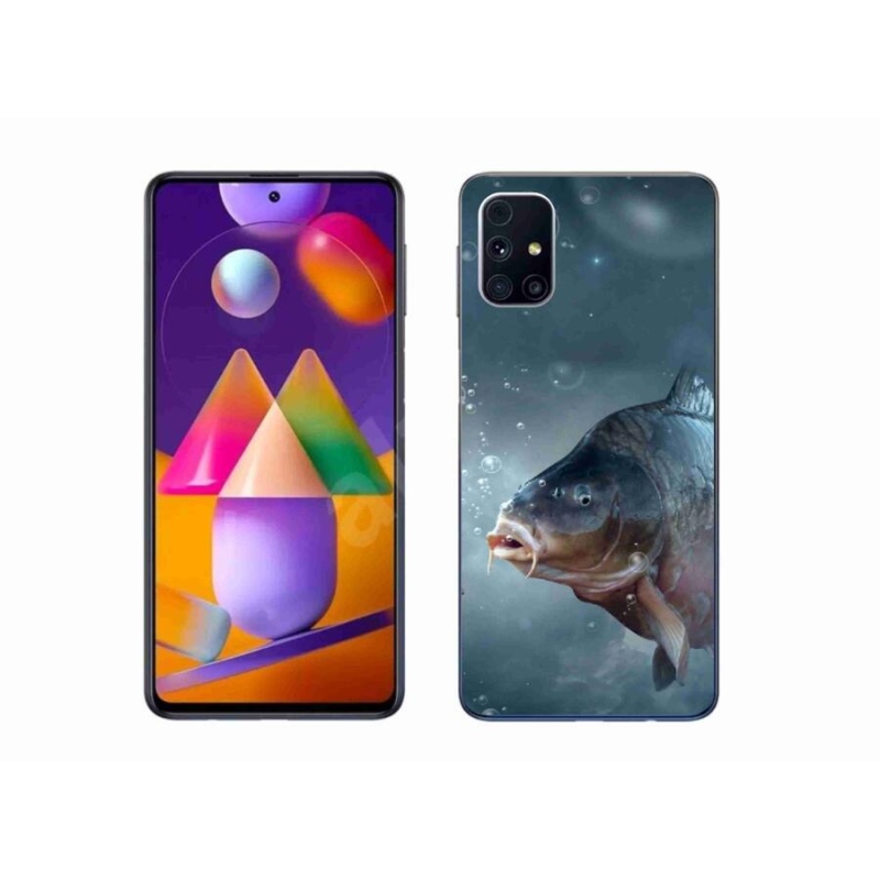 Gélový kryt mmCase na mobil Samsung Galaxy M31s - kapor a bublinky