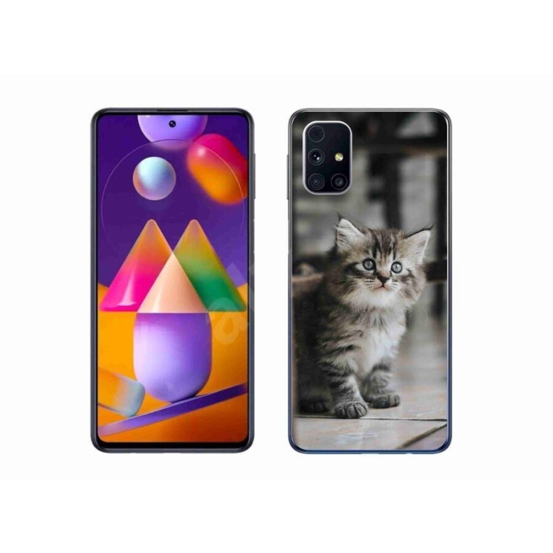 Gélový kryt mmCase na mobil Samsung Galaxy M31s - mačiatko