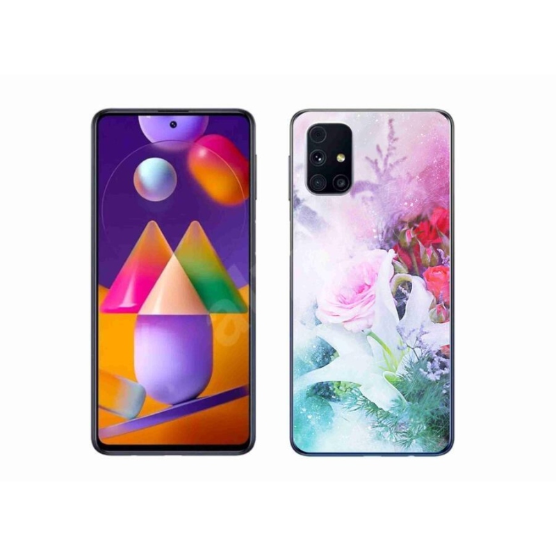 Gélový kryt mmCase na mobil Samsung Galaxy M31s - kvety 4