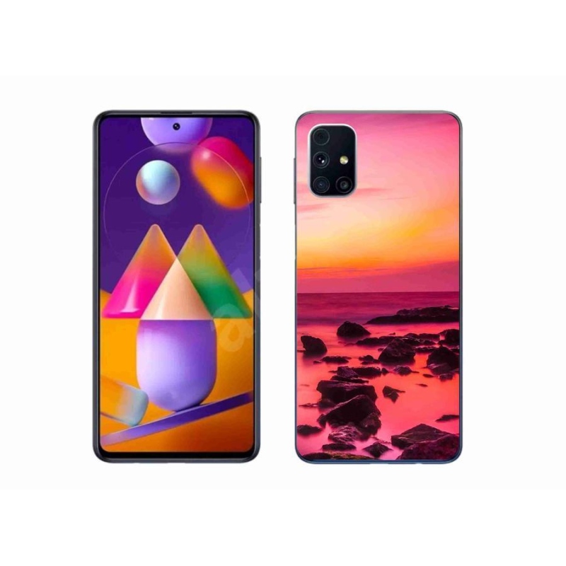 Gélový kryt mmCase na mobil Samsung Galaxy M31s - more a žiara