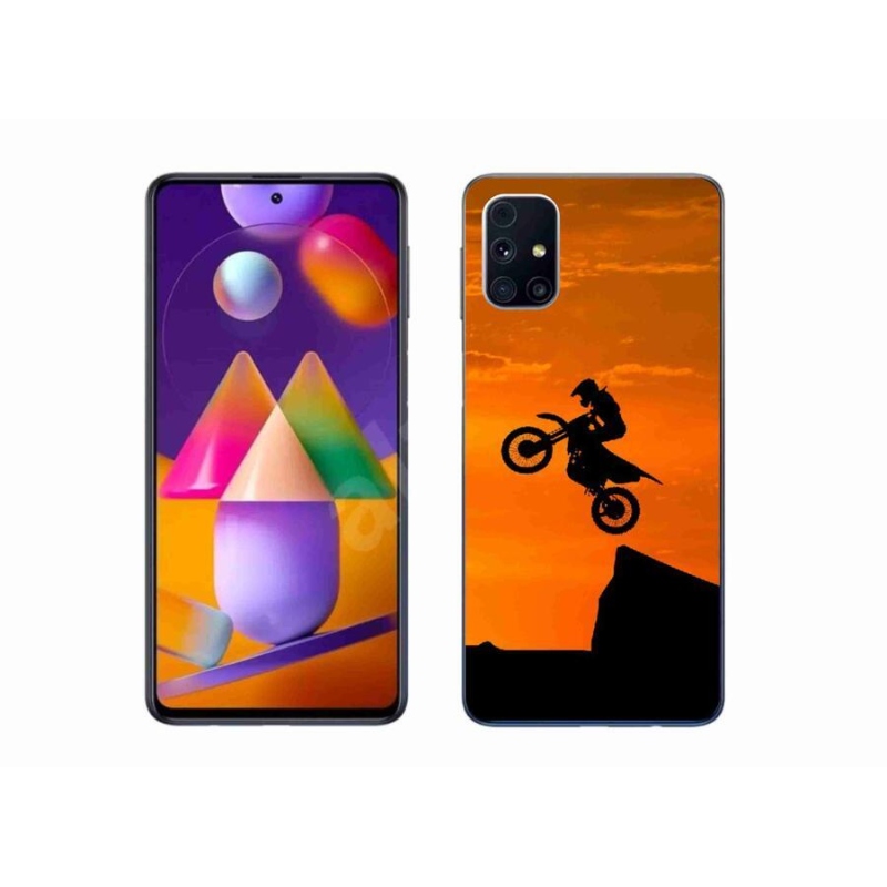 Gélový kryt mmCase na mobil Samsung Galaxy M31s - motocross