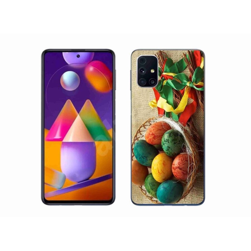 Gélový kryt mmCase na mobil Samsung Galaxy M31S - korbáče a vajíčka