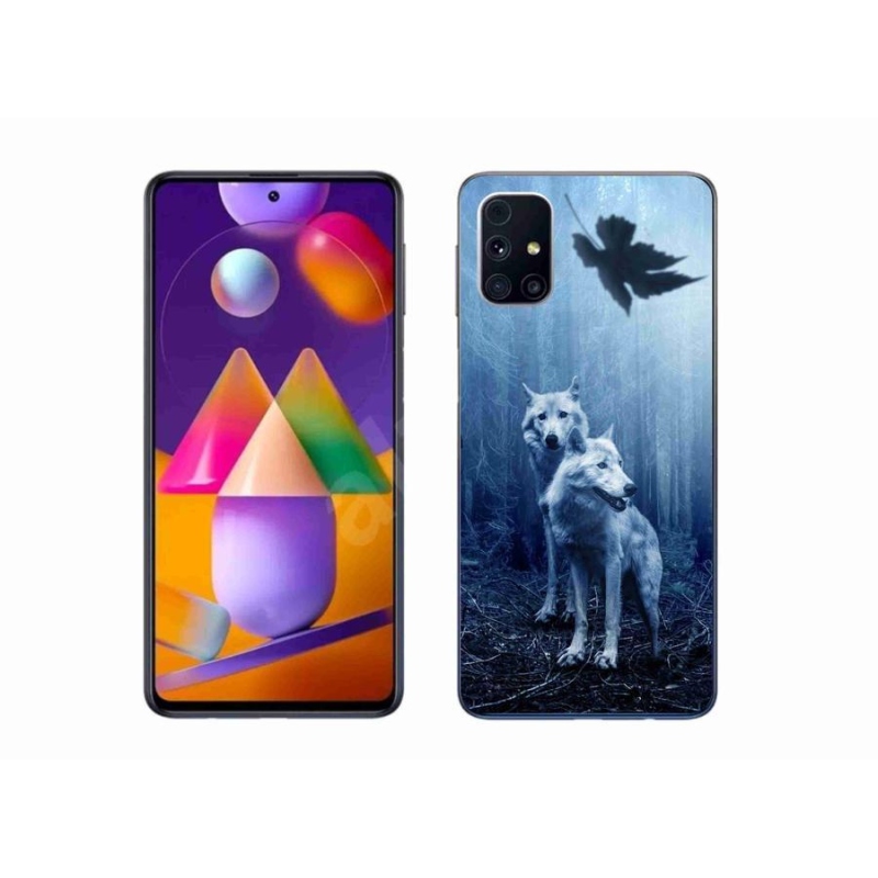 Gélový kryt mmCase na mobil Samsung Galaxy M31s - vlci v lese