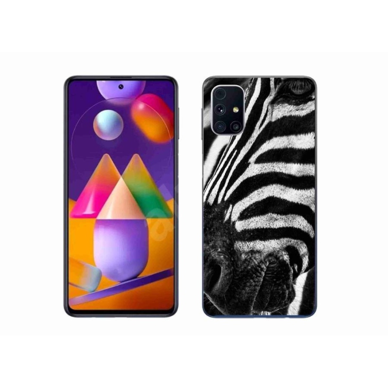 Gélový kryt mmCase na mobil Samsung Galaxy M31s - zebra
