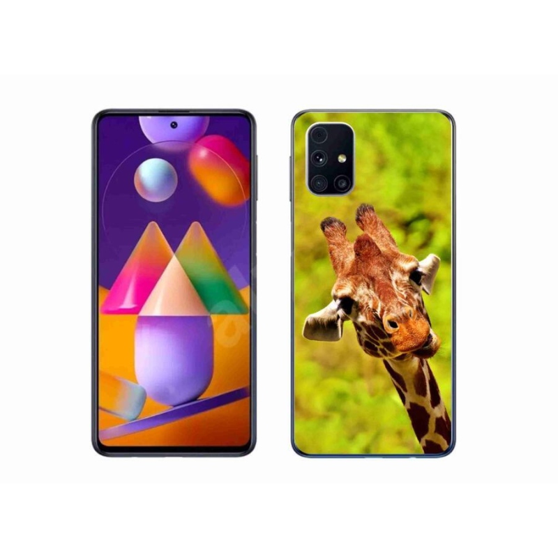 Gélový kryt mmCase na mobil Samsung Galaxy M31s - žirafa