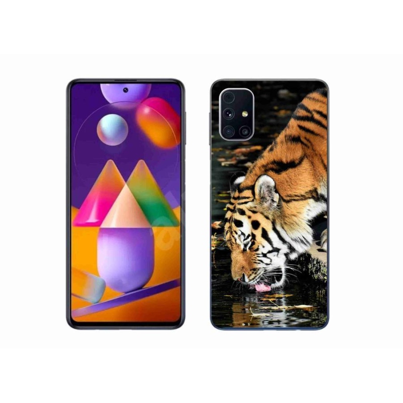 Gélový kryt mmCase na mobil Samsung Galaxy M31s - smädný tiger