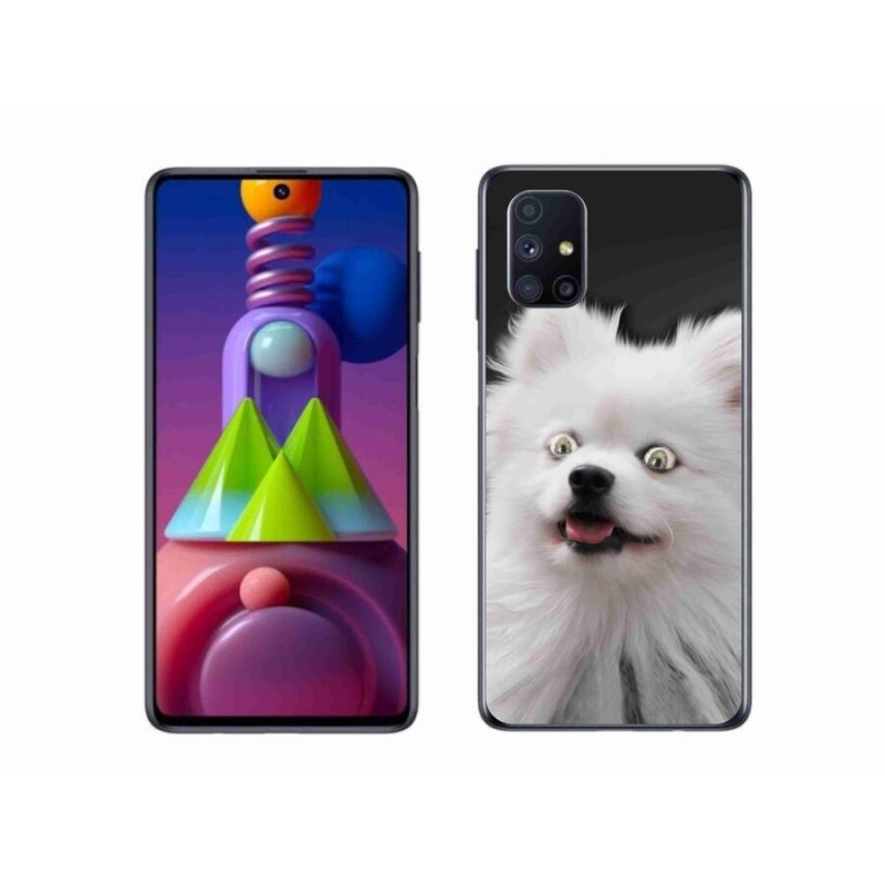 Gélový kryt mmCase na mobil Samsung Galaxy M51 - biely špic