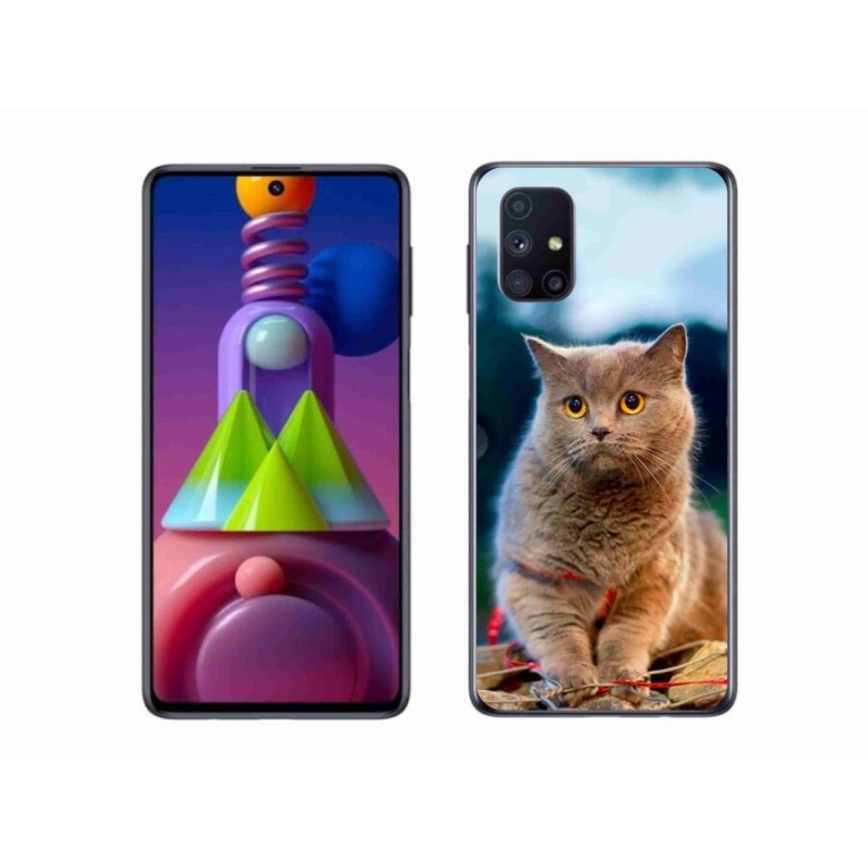 Gélový kryt mmCase na mobil Samsung Galaxy M51 - britská modrá 2